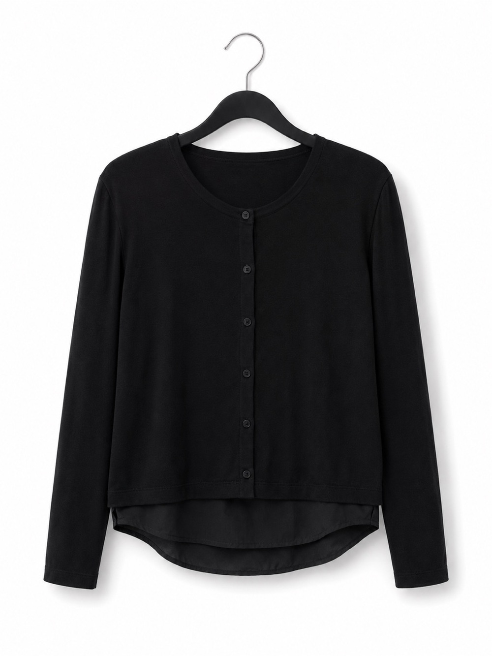 Penny Black Cardigan with shirt hem peek out